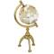 13&#x22; Gold Aluminum Glam Globe
